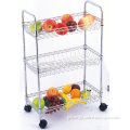 KD-921M 3Tiers Chrome plated Storage Cart